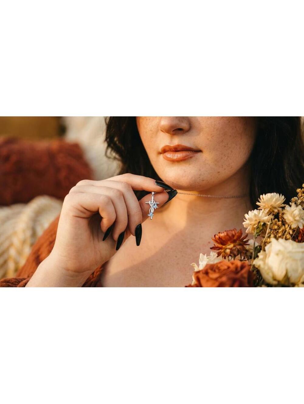 Mariposa Butterfly Cross Necklace ❦